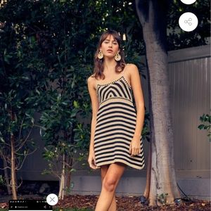 Zara cable knit sweater dress sleeveless small comes with stmnt nexklace & purse